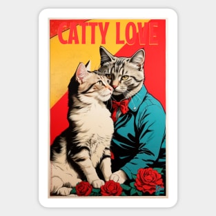 Catty love Sticker